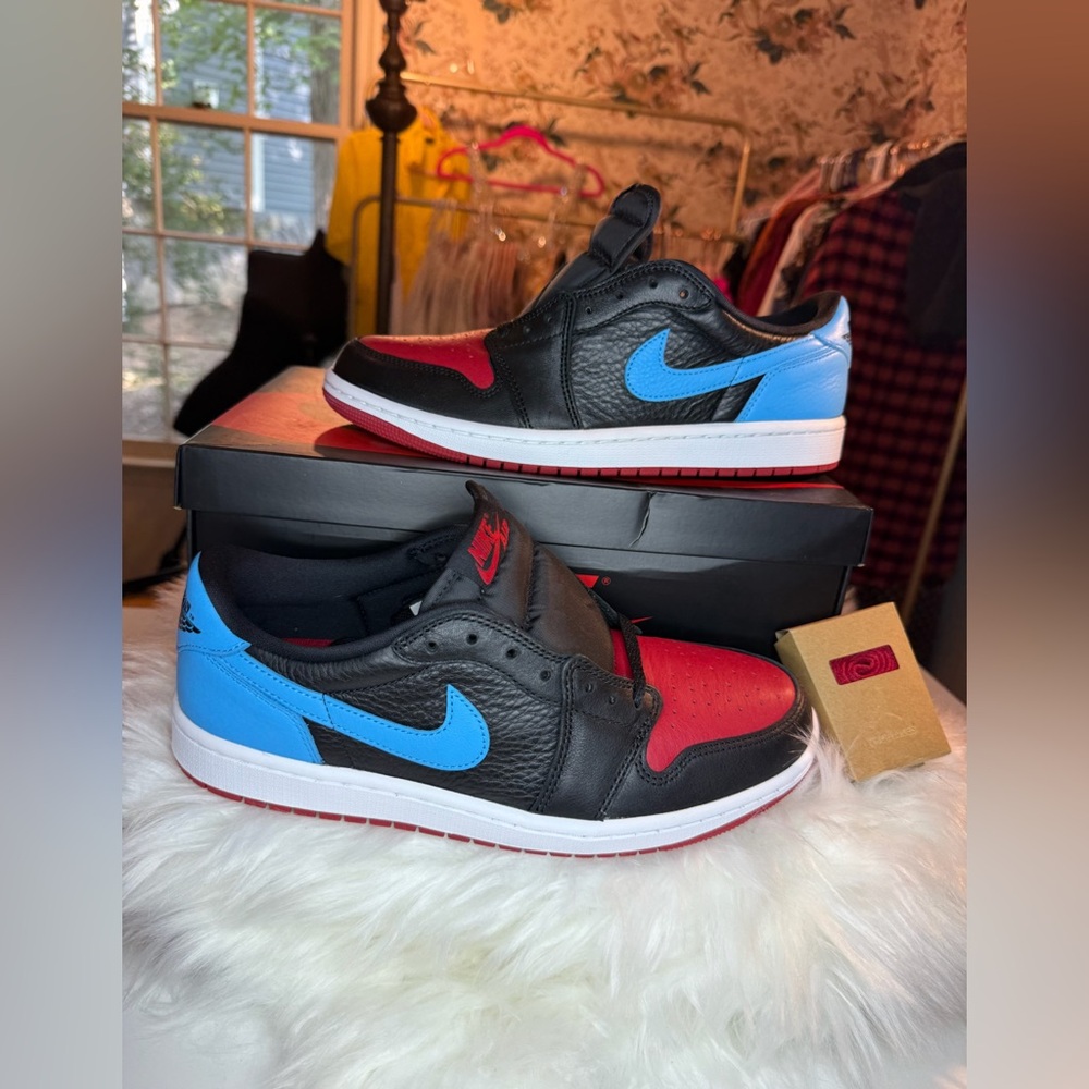 Nike Air Jordan 1s Retro Low Red and Blue Women’s Size 10 100% Authentic